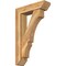 Ekena Millwork Balboa Slat Rough Sawn Bracket w/ Offset Brace, Western Red Cedar, 6"W x 22"D x 34"H BKT0604X22X34BOA06RWR - alternate 1